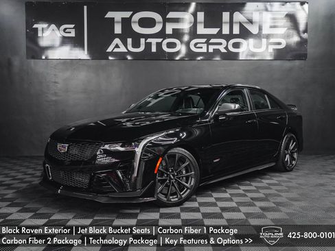 Used 2022 Cadillac CT4 V Blackwing w/ Carbon Fiber 1 Package image 1