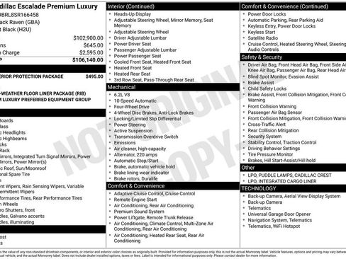 Certified 2025 Cadillac Escalade Premium Luxury AWD/4WD image 10