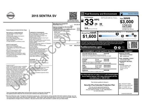 Used 2015 Nissan Sentra SV w/ Navigation Package image 32