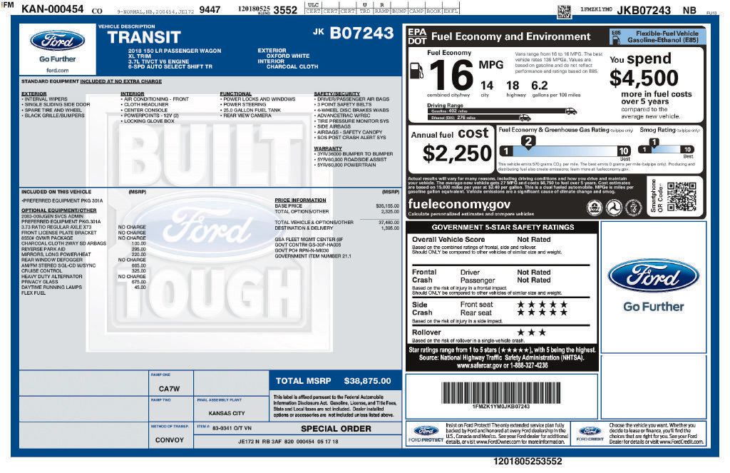 Used 2018 Ford Transit 150 XL RWD image 31