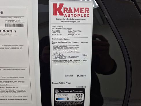 Used 2015 Ford Focus SE image 35