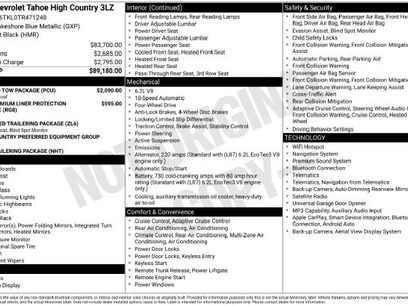 New 2026 Chevrolet Tahoe High Country w/ Sun And Tow Package