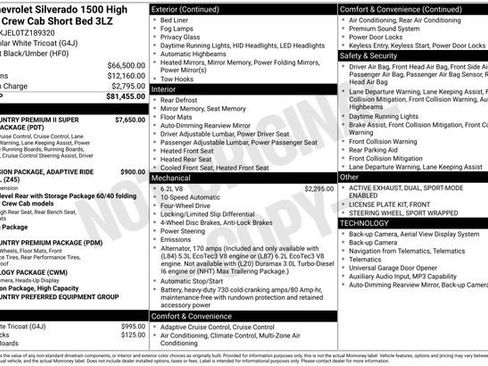Used 2026 Chevrolet Silverado 1500 High Country AWD/4WD image 20