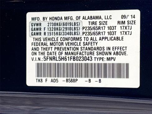 Used 2015 Honda Odyssey EX-L image 34