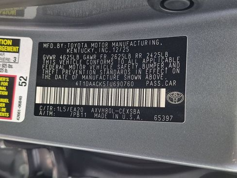 Used 2026 Toyota Camry SE w/ Multimedia Upgrade Package FWD image 40