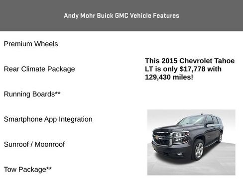 Used 2015 Chevrolet Tahoe LT AWD/4WD image 12