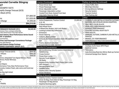 Used 2023 Chevrolet Corvette Stingray Preferred Cpe w/ Z51 Performance Package image 38