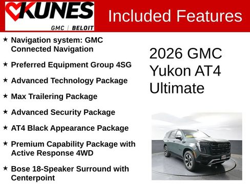New 2026 GMC Yukon AT4 Ultimate AWD/4WD image 2