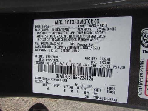 Used 2006 Ford Fusion SEL FWD image 44