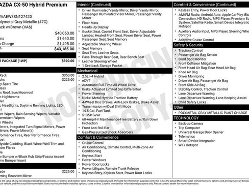 Used 2025 MAZDA CX-50 2.5 Hybrid w/ Weather Package image 31