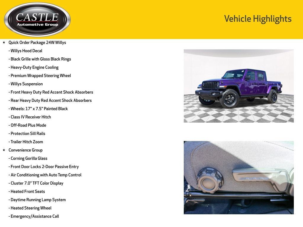 New 2026 Jeep Gladiator Sport AWD/4WD image 6