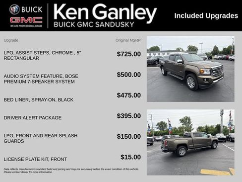 Used 2015 GMC Canyon SLT w/ Driver Alert Package AWD/4WD image 5