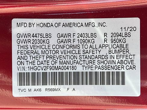 Used 2021 Honda Accord Touring image 23