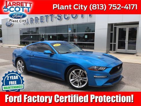 Certified 2021 Ford Mustang Coupe w/ Equipment Group 101A RWD image 1