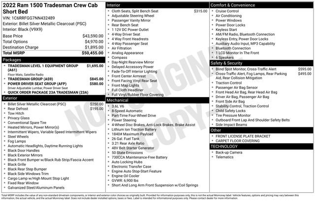 Used 2022 RAM 1500 Tradesman AWD/4WD image 37