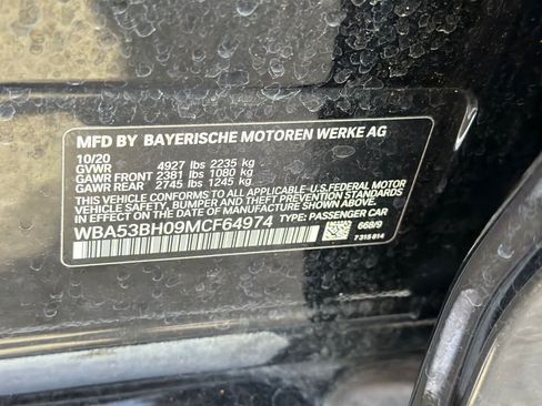 Used 2021 BMW 530i w/ Convenience Package RWD image 26