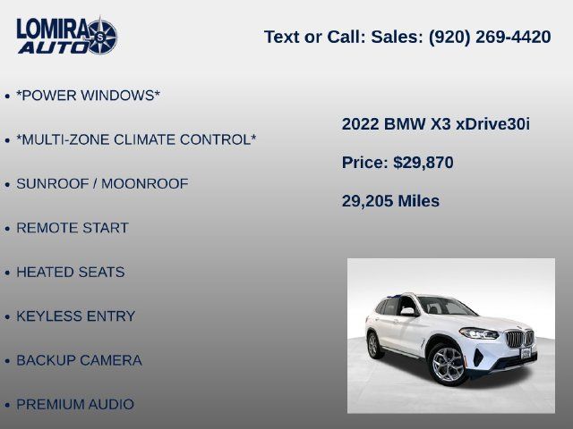 Used 2022 BMW X3 xDrive30i AWD/4WD image 14