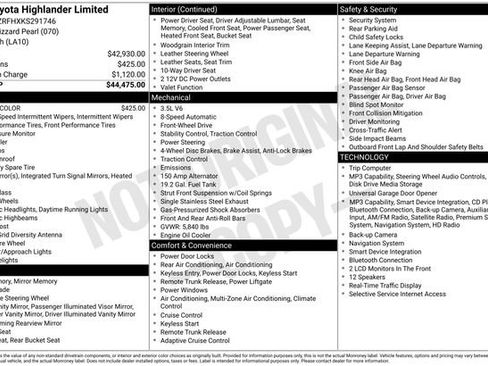 Used 2019 Toyota Highlander Limited FWD image 22