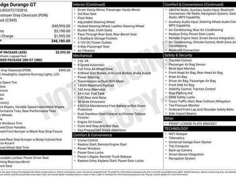 New 2026 Dodge Durango GT w/ Blacktop Package image 30