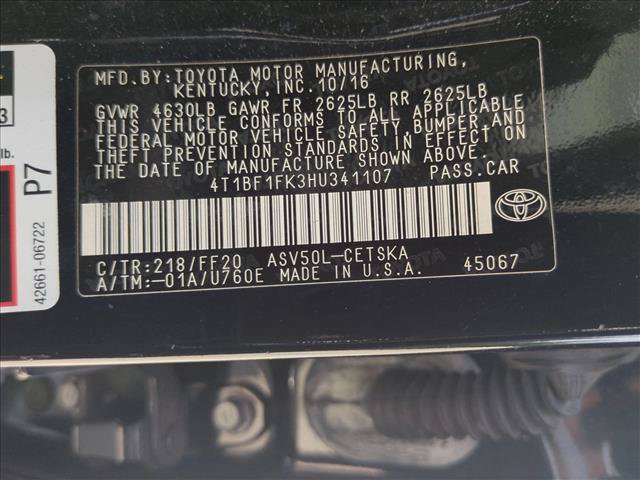Used 2017 Toyota Camry SE FWD image 15