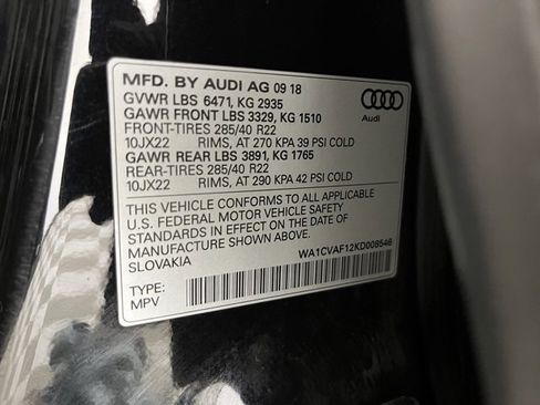 Used 2019 Audi Q8 Prestige w/ Adaptive Chassis Package image 26