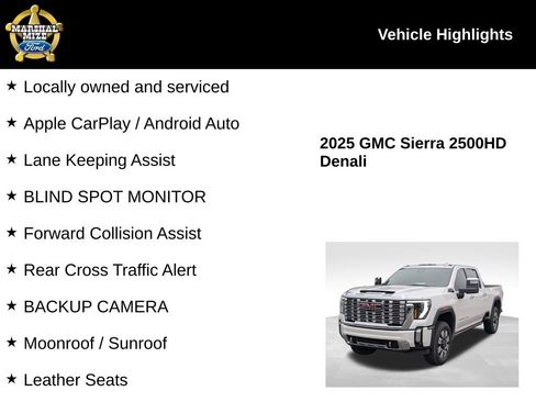 Used 2025 GMC Sierra 2500 Denali w/ Denali Reserve Package AWD/4WD image 2