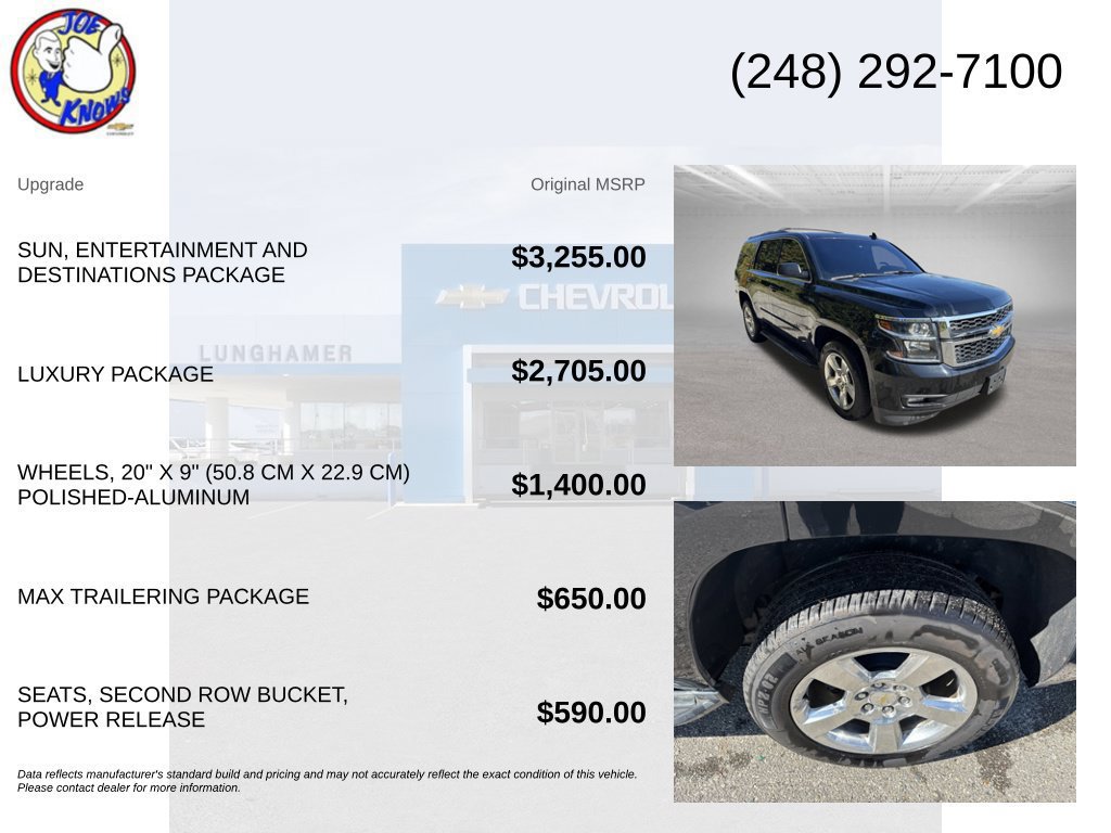 Used 2015 Chevrolet Tahoe LT AWD/4WD image 5