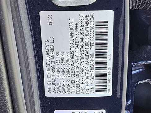 Certified 2025 Honda Accord SE image 44