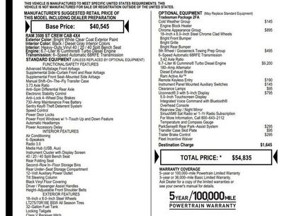 Used 2018 RAM 3500 Tradesman w/ Chrome Appearance Group