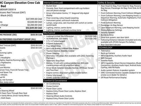 Used 2024 GMC Canyon Elevation w/ Trailering Package AWD/4WD image 24