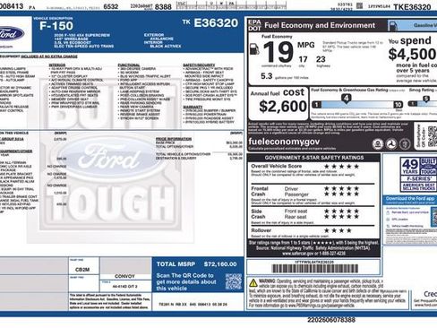 New 2026 Ford F150 Lariat w/ Equipment Group 501A Mid AWD/4WD image 36