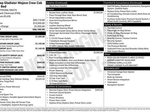 Used 2022 Jeep Gladiator Mojave w/ LED Lighting Group AWD/4WD image 27
