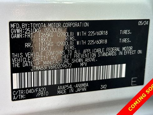 Certified 2024 Toyota RAV4 SE w/ Weather & Moonroof Package image 30