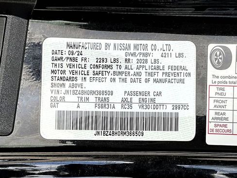 Used 2024 Nissan Z Performance w/ Floor Mat Package image 37