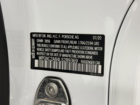 Certified 2020 Porsche 718 Cayman GT4 image 47