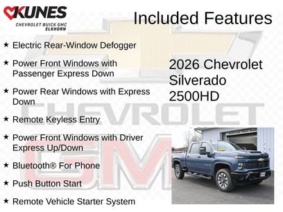 New 2026 Chevrolet Silverado 2500 Custom w/ Custom Value Package