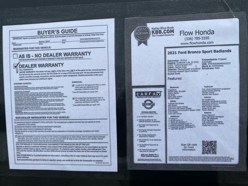 Used 2021 Ford Bronco Sport Badlands w/ Badlands Package image 36