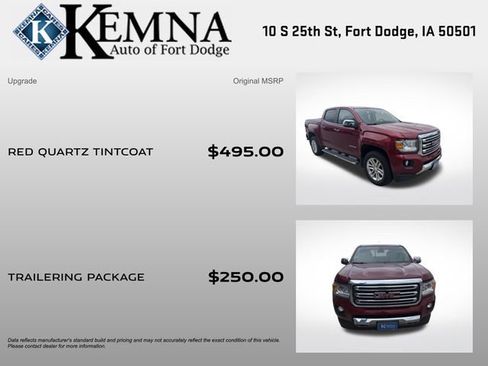 Used 2017 GMC Canyon SLT w/ Trailering Package AWD/4WD image 4