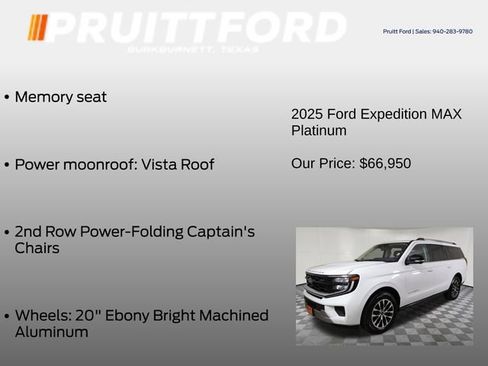 Used 2025 Ford Expedition Max Platinum AWD/4WD image 19