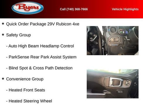 Used 2025 Jeep Wrangler Unlimited Rubicon 4xe w/ Safety Group image 12