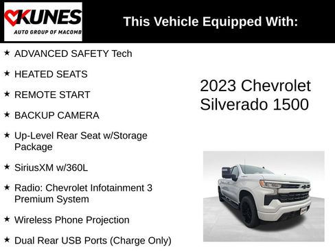 Used 2023 Chevrolet Silverado 1500 RST w/ Convenience Package II AWD/4WD image 3