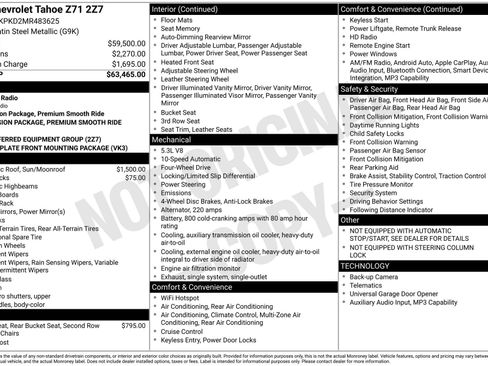 Used 2021 Chevrolet Tahoe Z71 AWD/4WD image 4