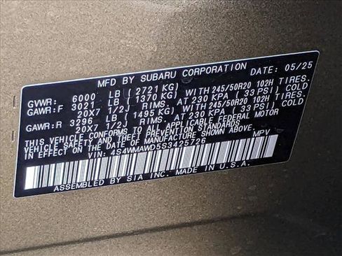 Used 2025 Subaru Ascent Bronze Edition w/ Onyx Package image 18