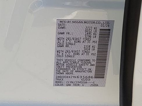 New 2026 Nissan Frontier SV w/ SV Convenience Package image 11