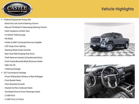 Used 2019 GMC Sierra 1500 SLT w/ SLT Premium Plus Package AWD/4WD image 8