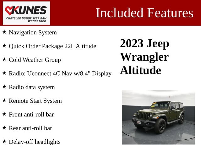 Used 2023 Jeep Wrangler Unlimited Sahara AWD/4WD image 3