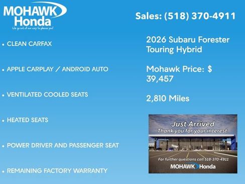 Used 2026 Subaru Forester Touring AWD/4WD image 4