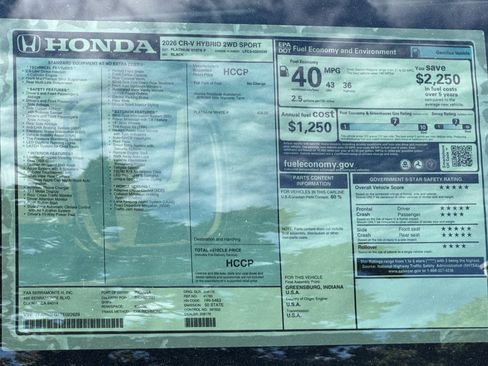 Certified 2026 Honda CR-V Sport image 33