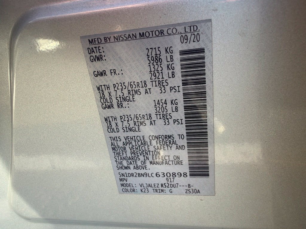 Certified 2020 Nissan Pathfinder SV FWD image 12