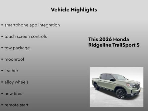 New 2026 Honda Ridgeline TrailSport+ image 15